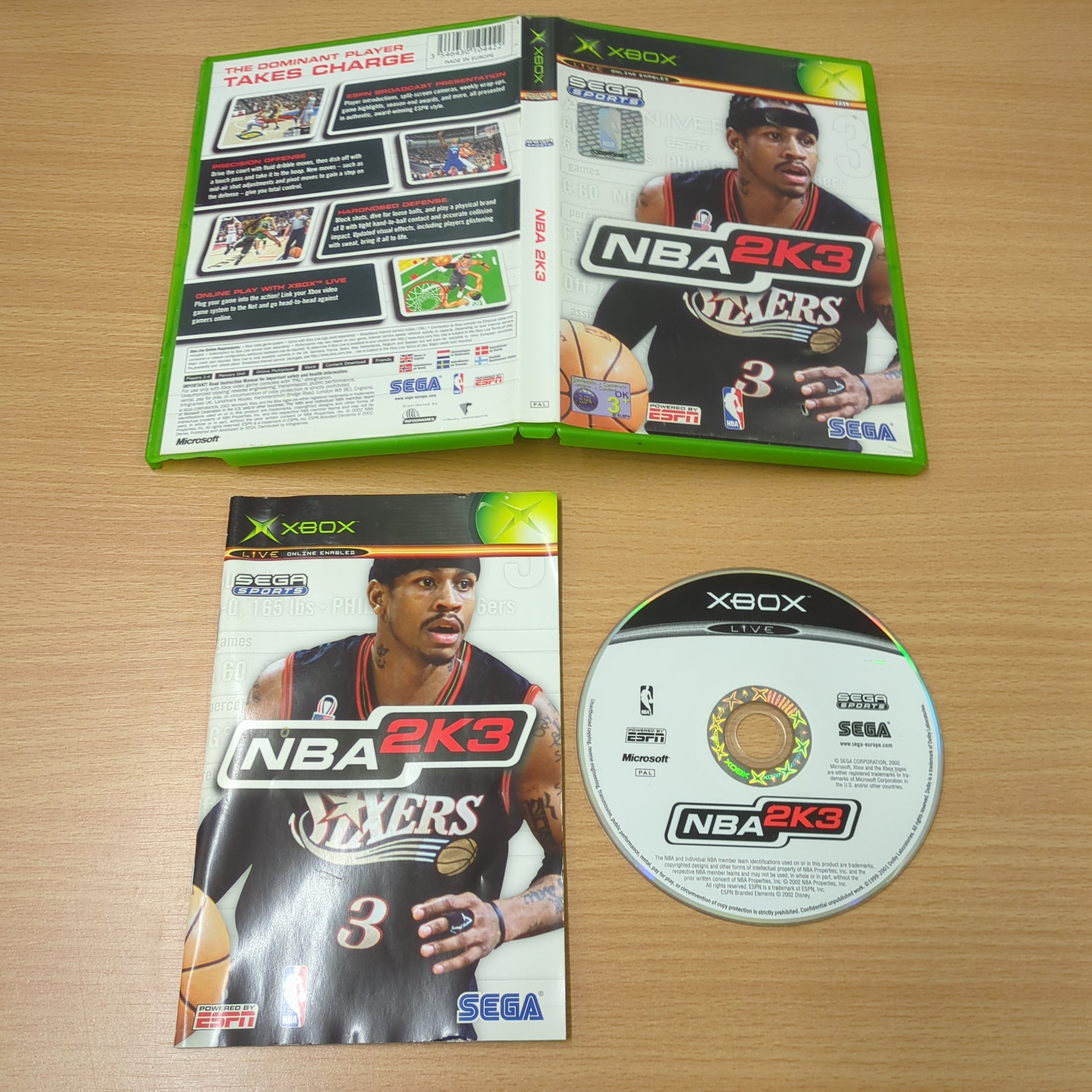 NBA 2K3 original Xbox game NBA 2K3 original Xbox game
